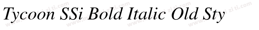 Tycoon SSi Bold Italic Old Style Figures字体转换